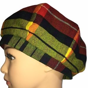 Vintage The Scotch House Plead Wool Beret